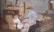 Edouard Vuillard Annette soup oil on canvas